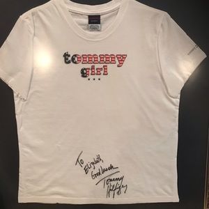 Tommy Hilfiger autographed t-shirt